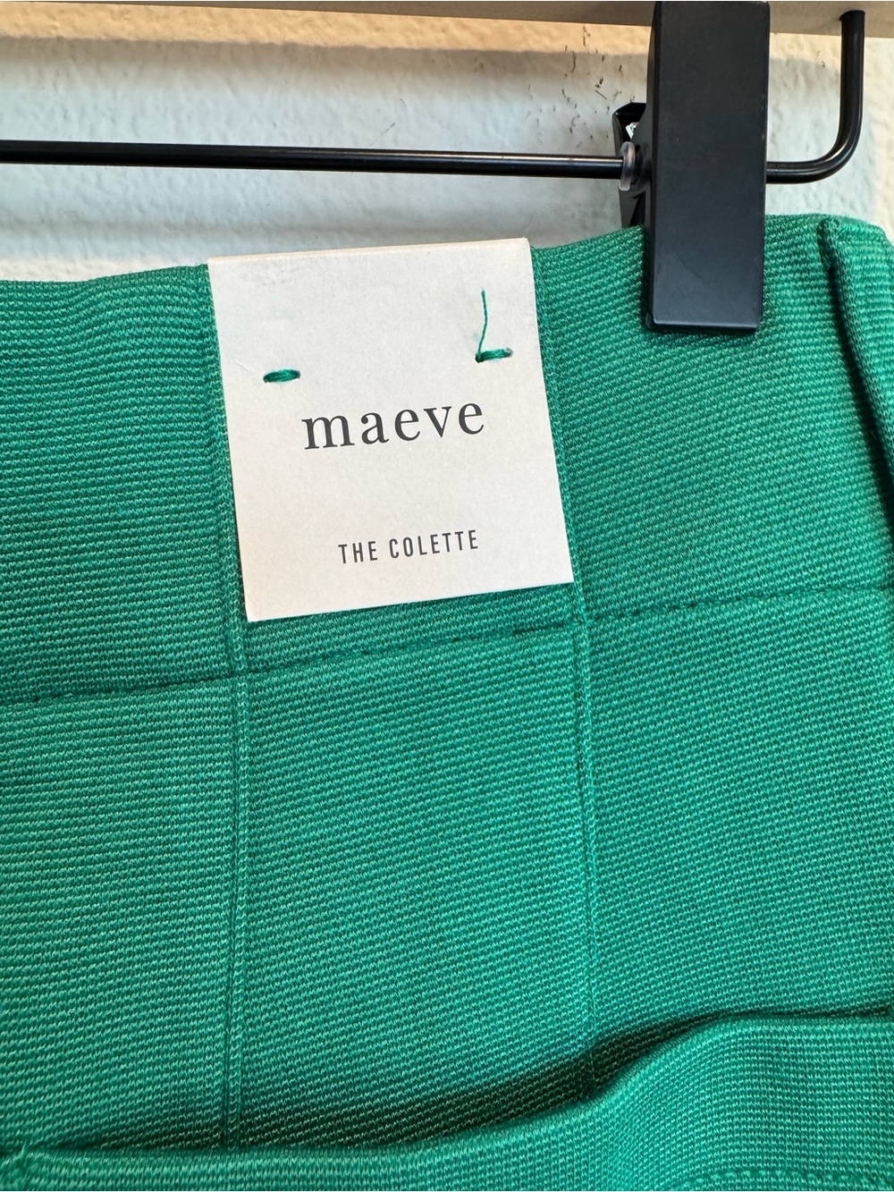 Maeve NWT The Colette Wide Leg Cropped Emerald Green Anthropologie 27 - Picture 5 of 10